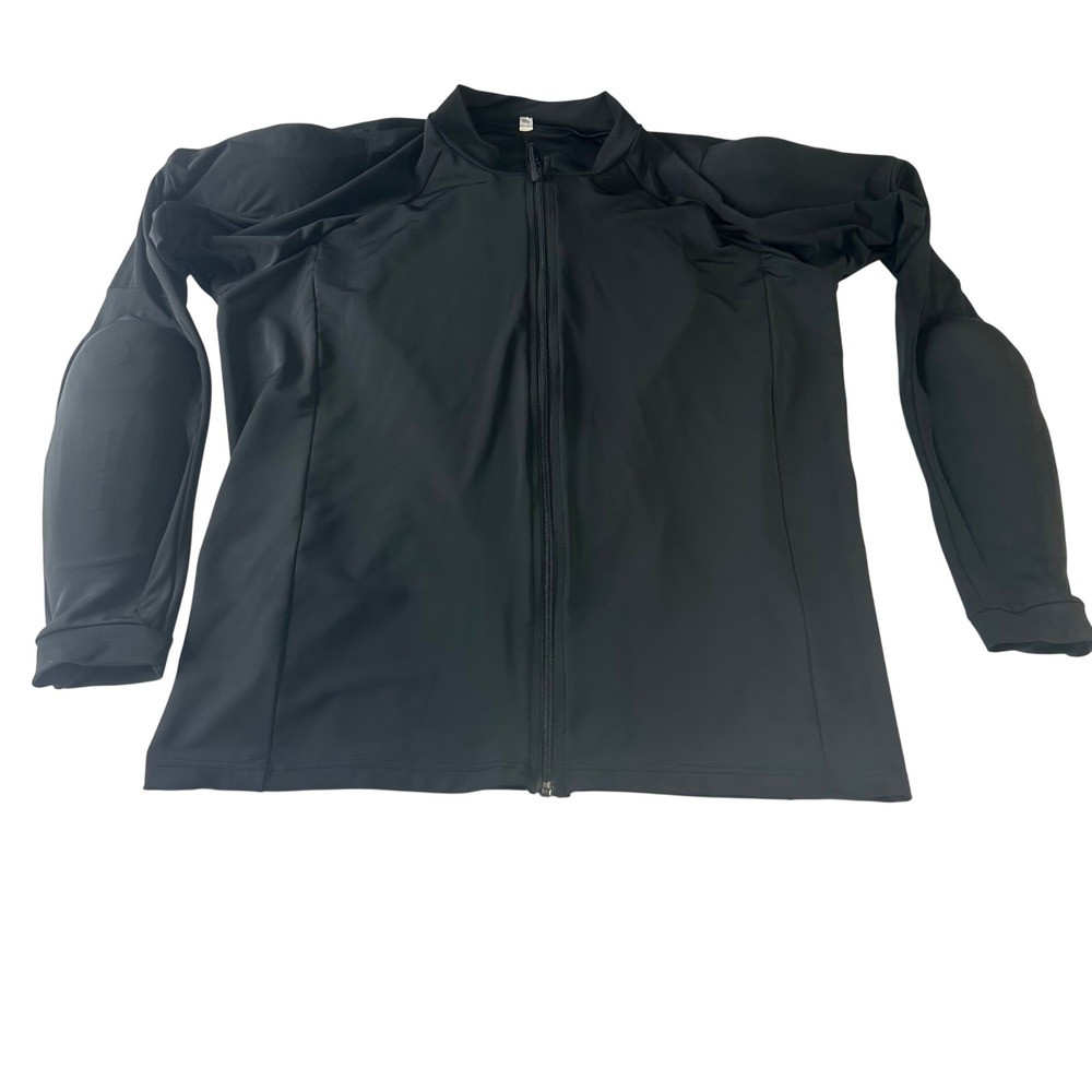 Wicked Stock Mens Armored Motorcycle Shirt Jacket Black Padded 3XL